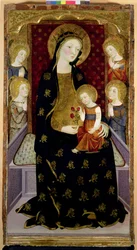 Madonna e criança com anjos, 1360 (tempera e folha de ouro no painel)